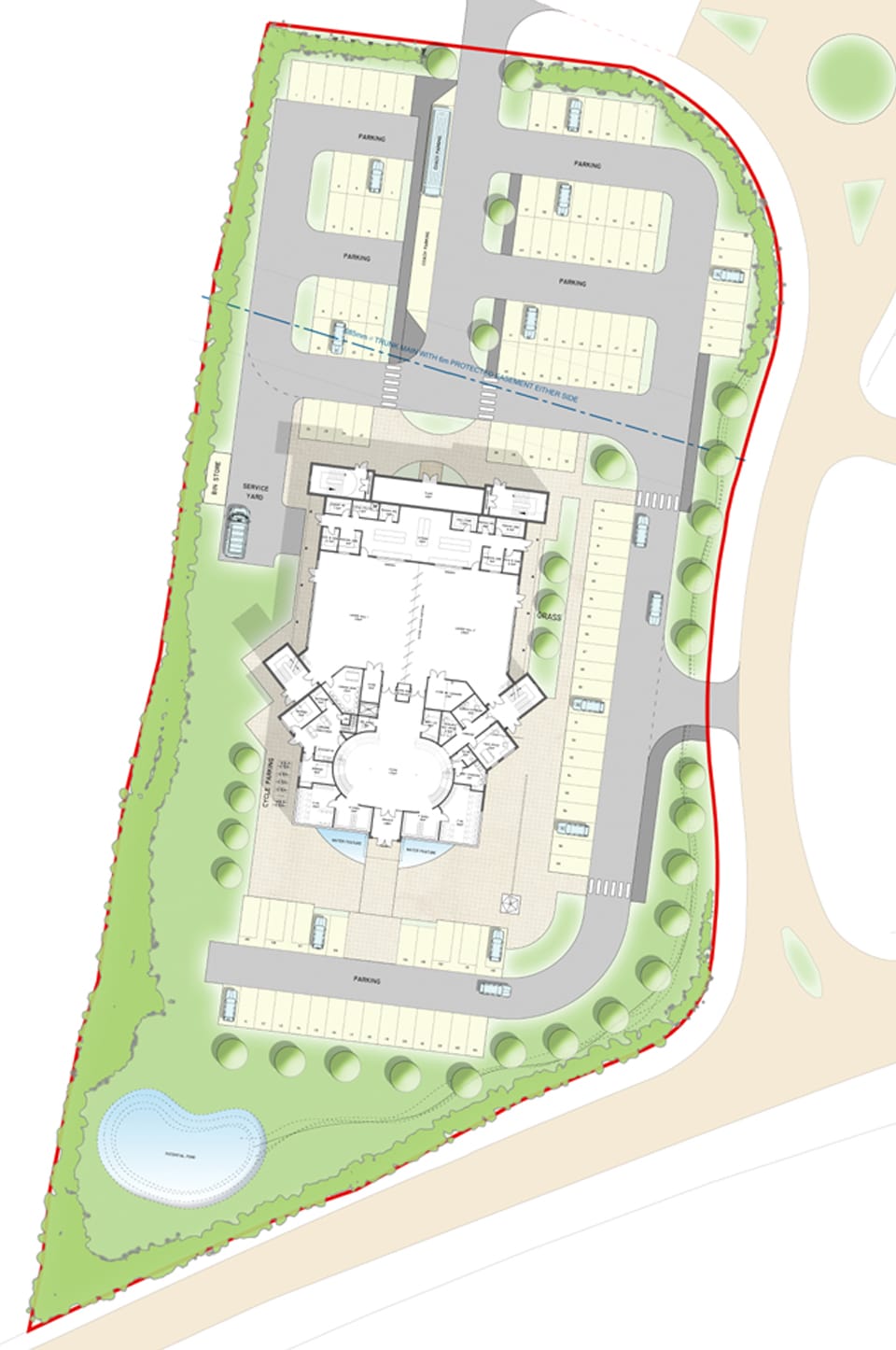 RBL Sikh Temple  Leicester site plan