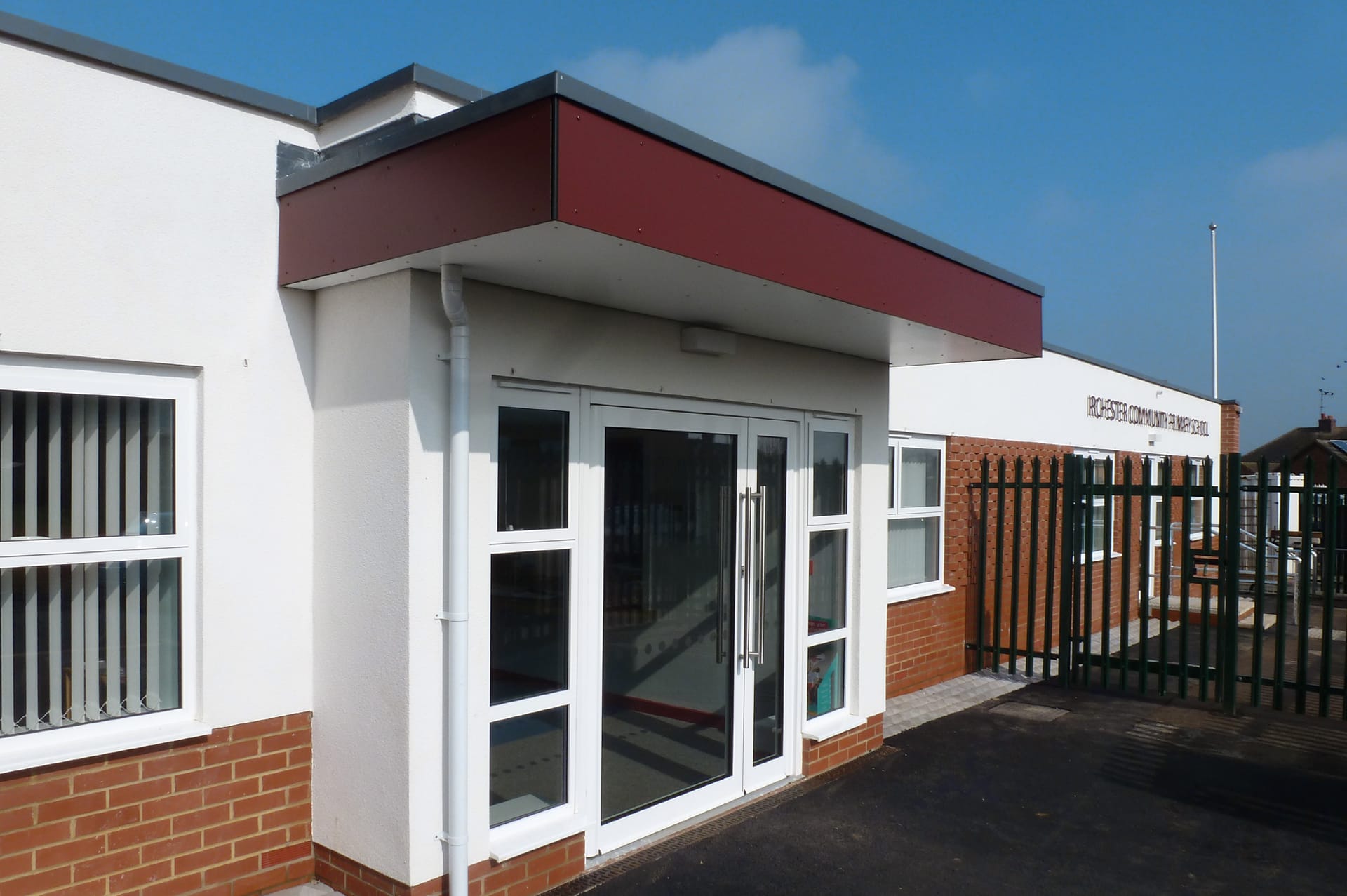 Irchester School new entrance