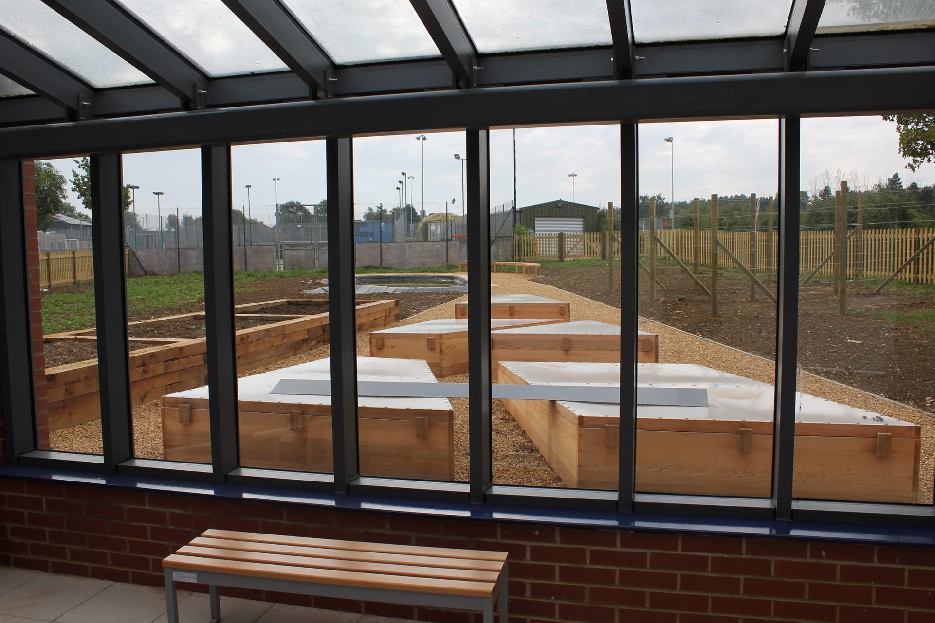 Ousedale Scool glass house plants crops