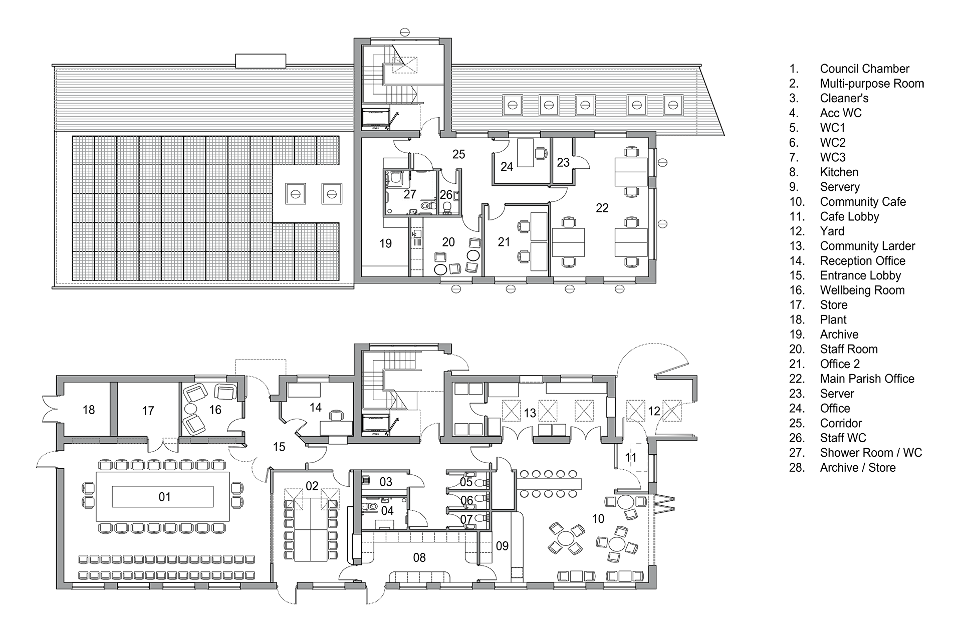 Campbell Park Community Council Hub Floor Plan