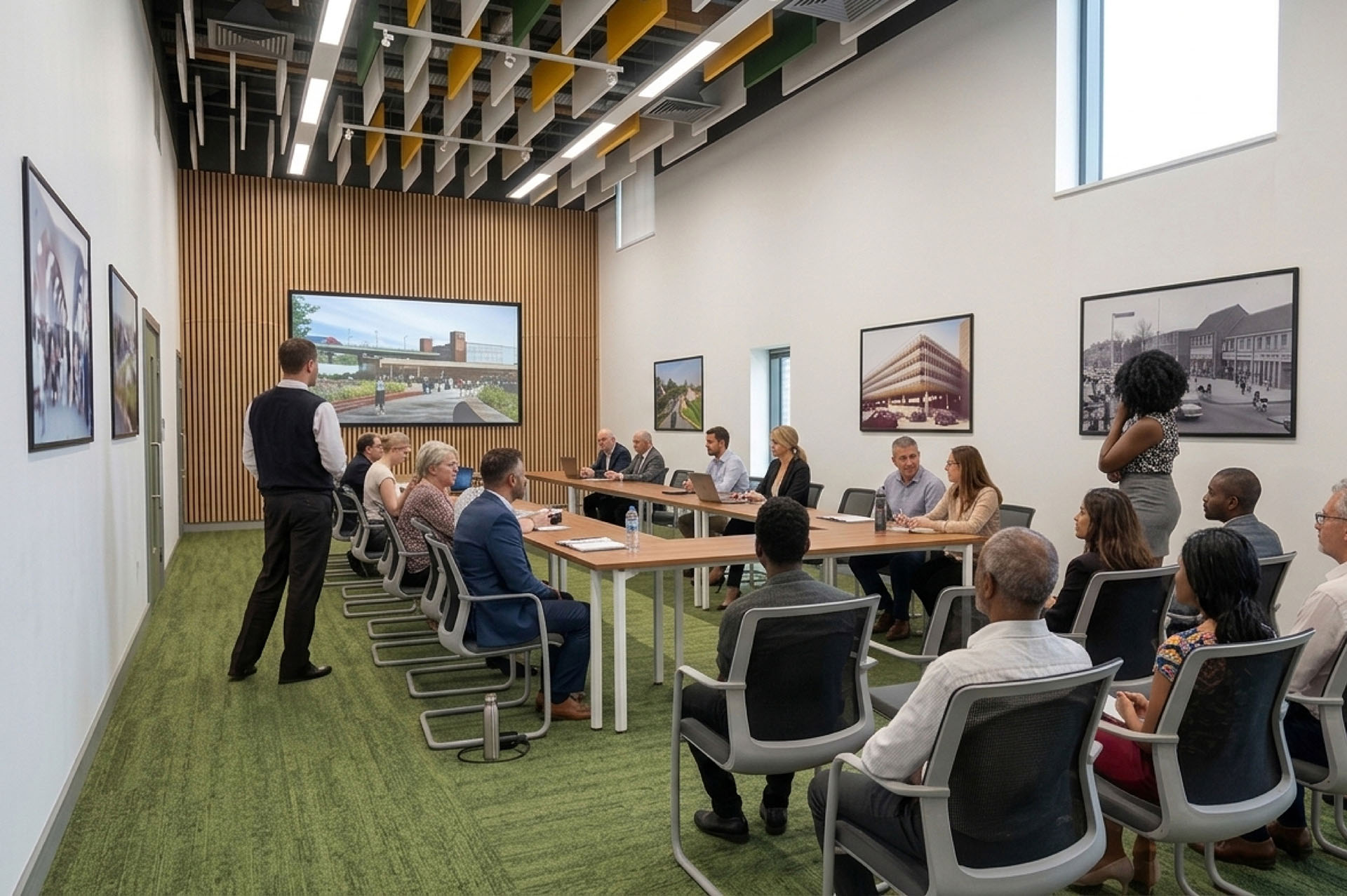 B&FSTC Sycamore Internal council chambers meeting 3D View