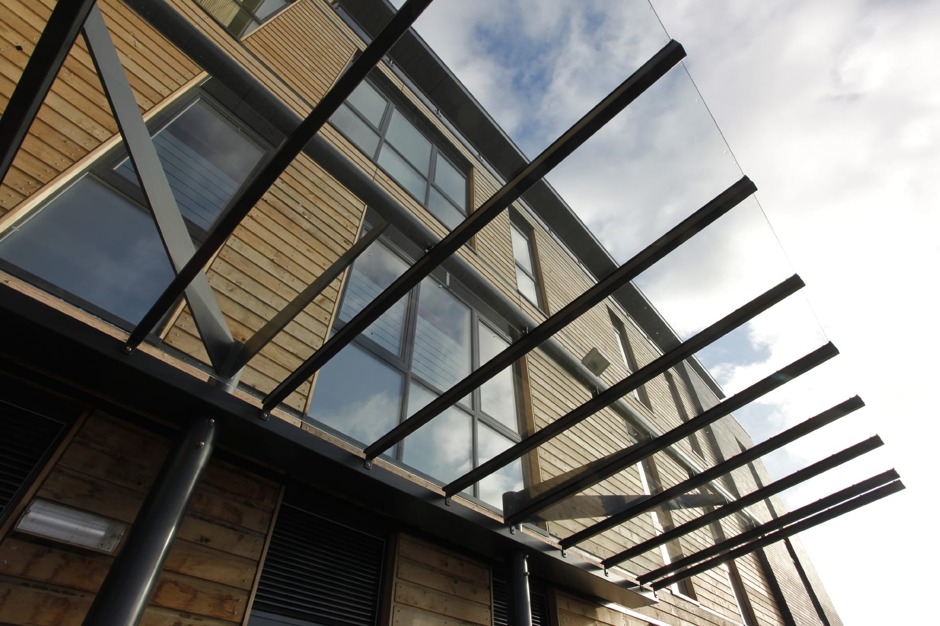 Watford Fire Station entrance canopy