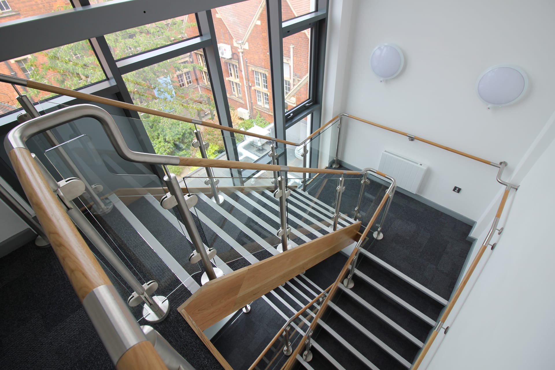 William Knibb Centre oak handrails