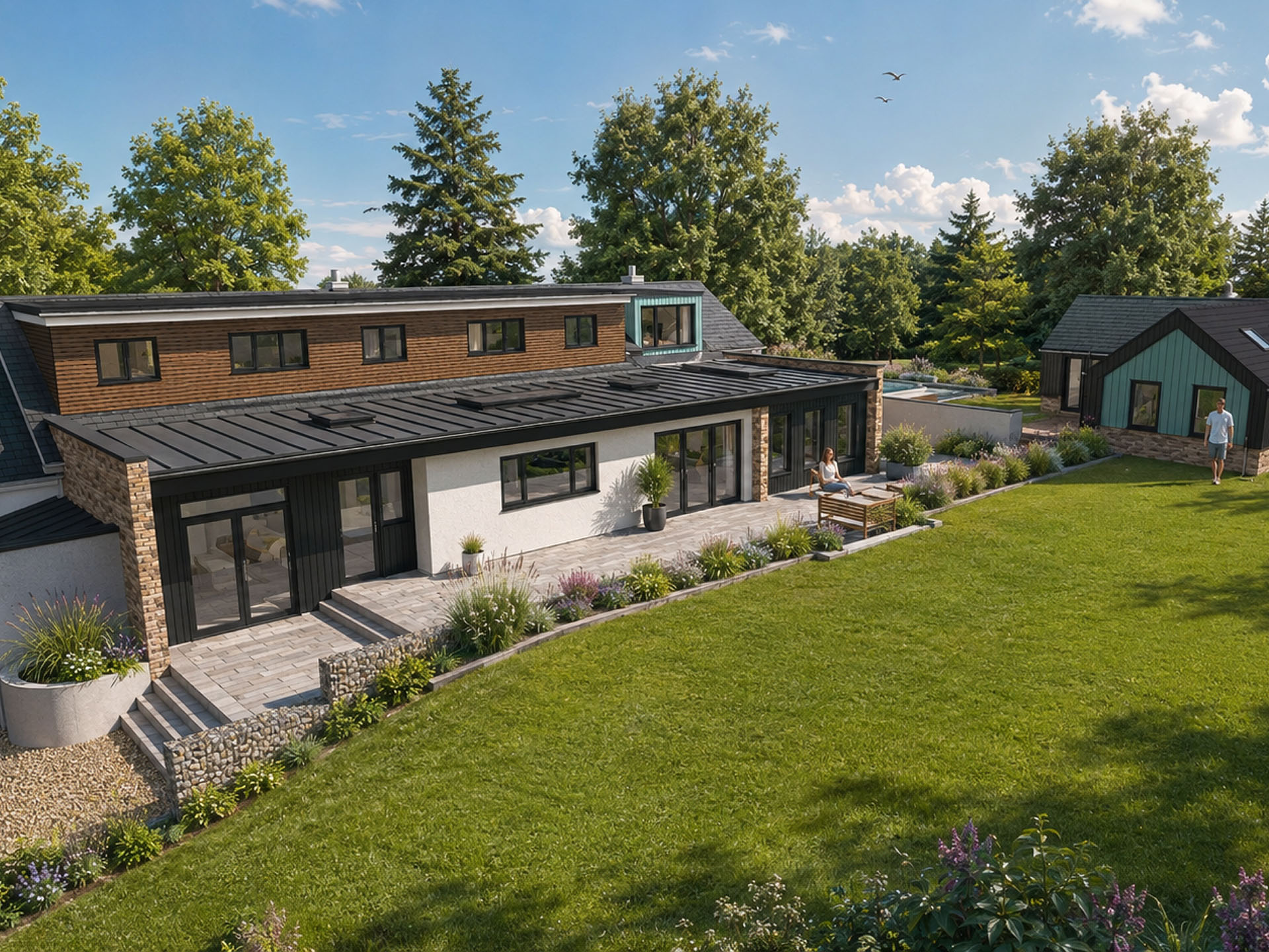 Warren Garden Render Rear 3D view