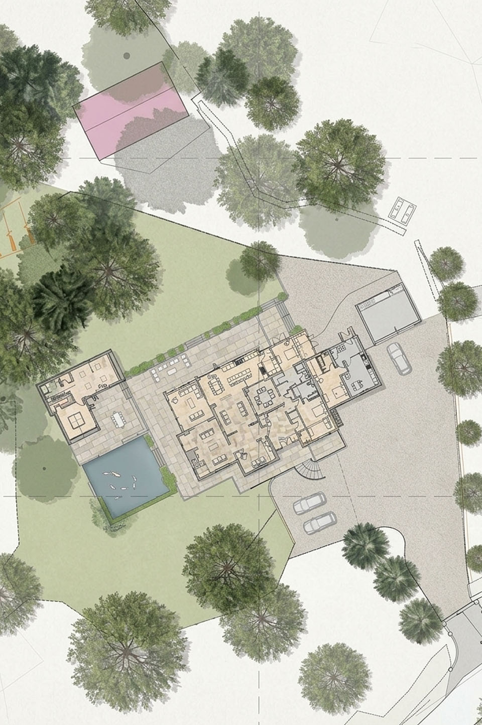 Warren outbuilding extensions Site plan