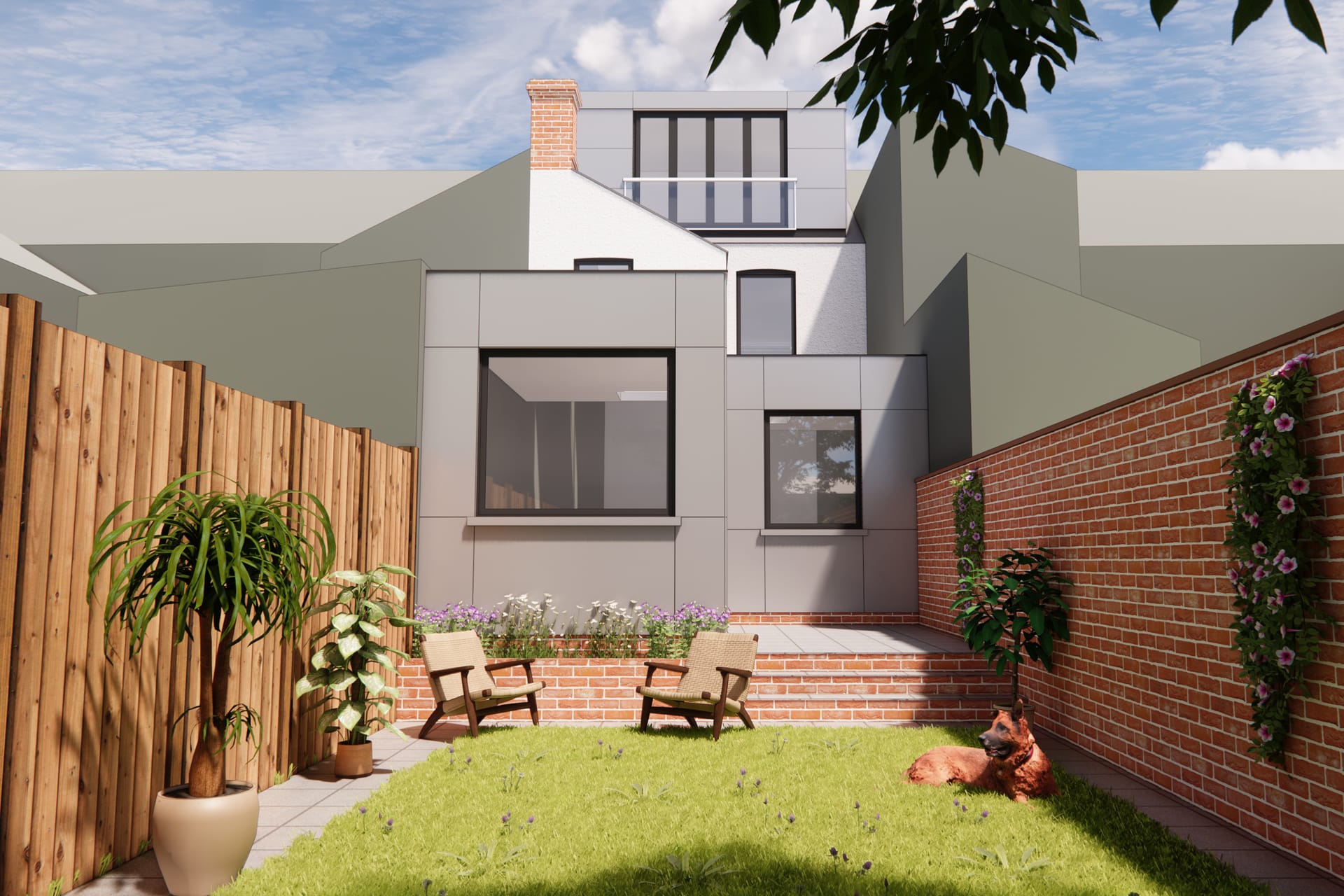 Howbury modern residential extension Stenton Obhi Architects