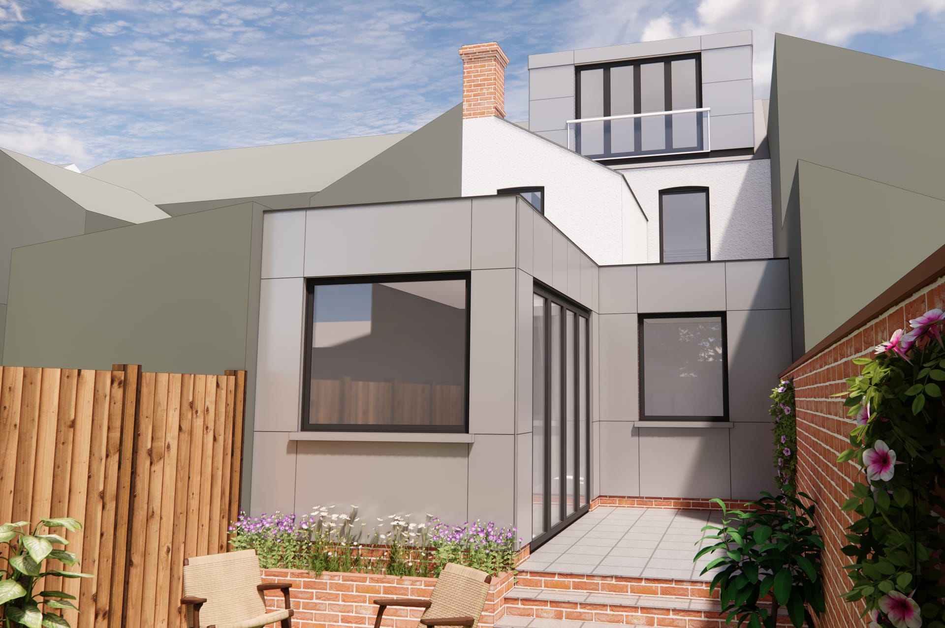 Howbury modern residential extension Stenton Obhi Architects