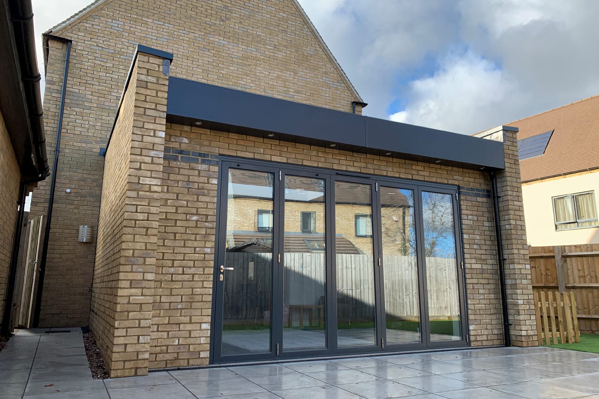 Sayers Court modern residential extension bifold doors