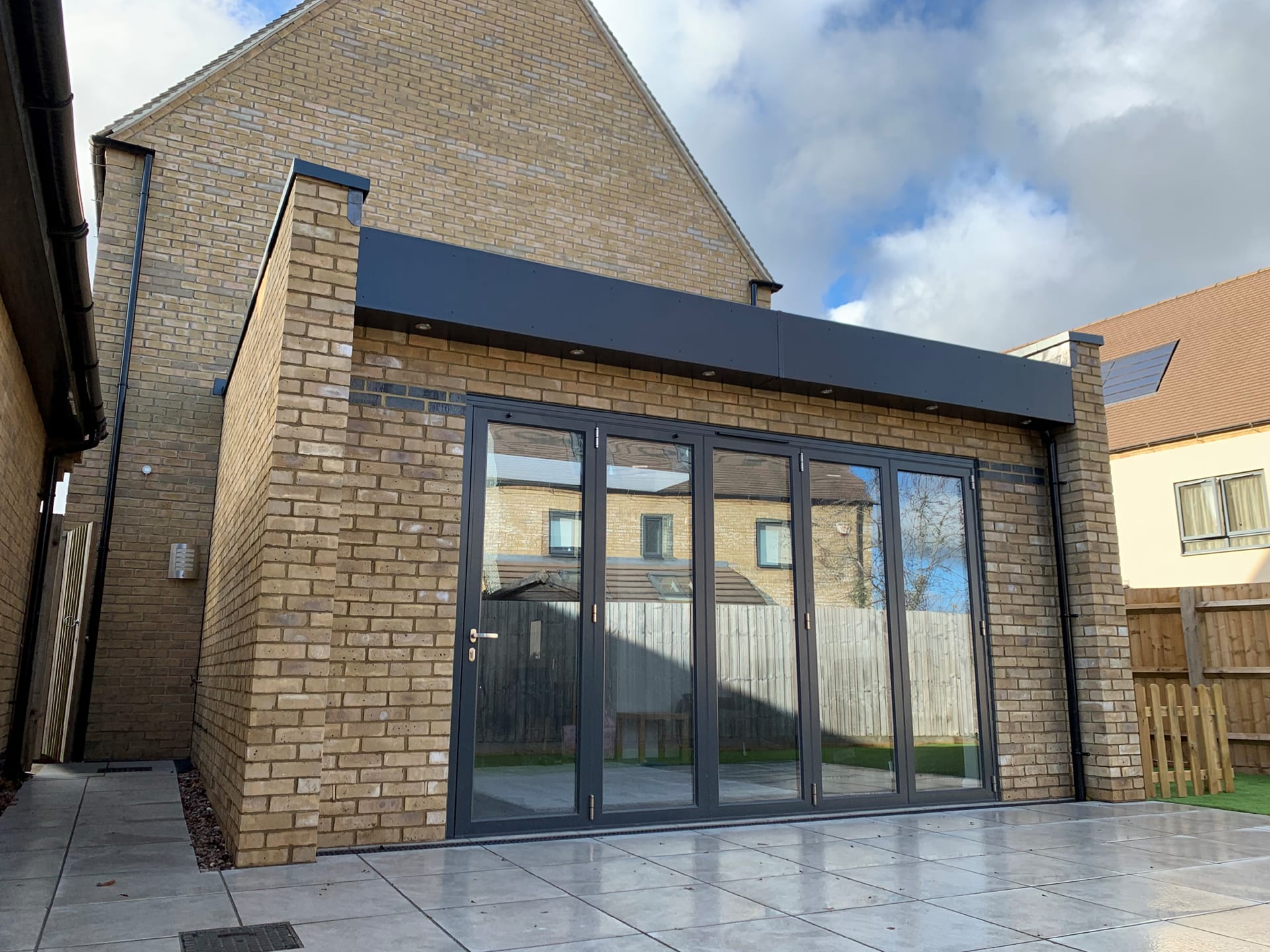 Sayers Court modern residential extension bifold doors