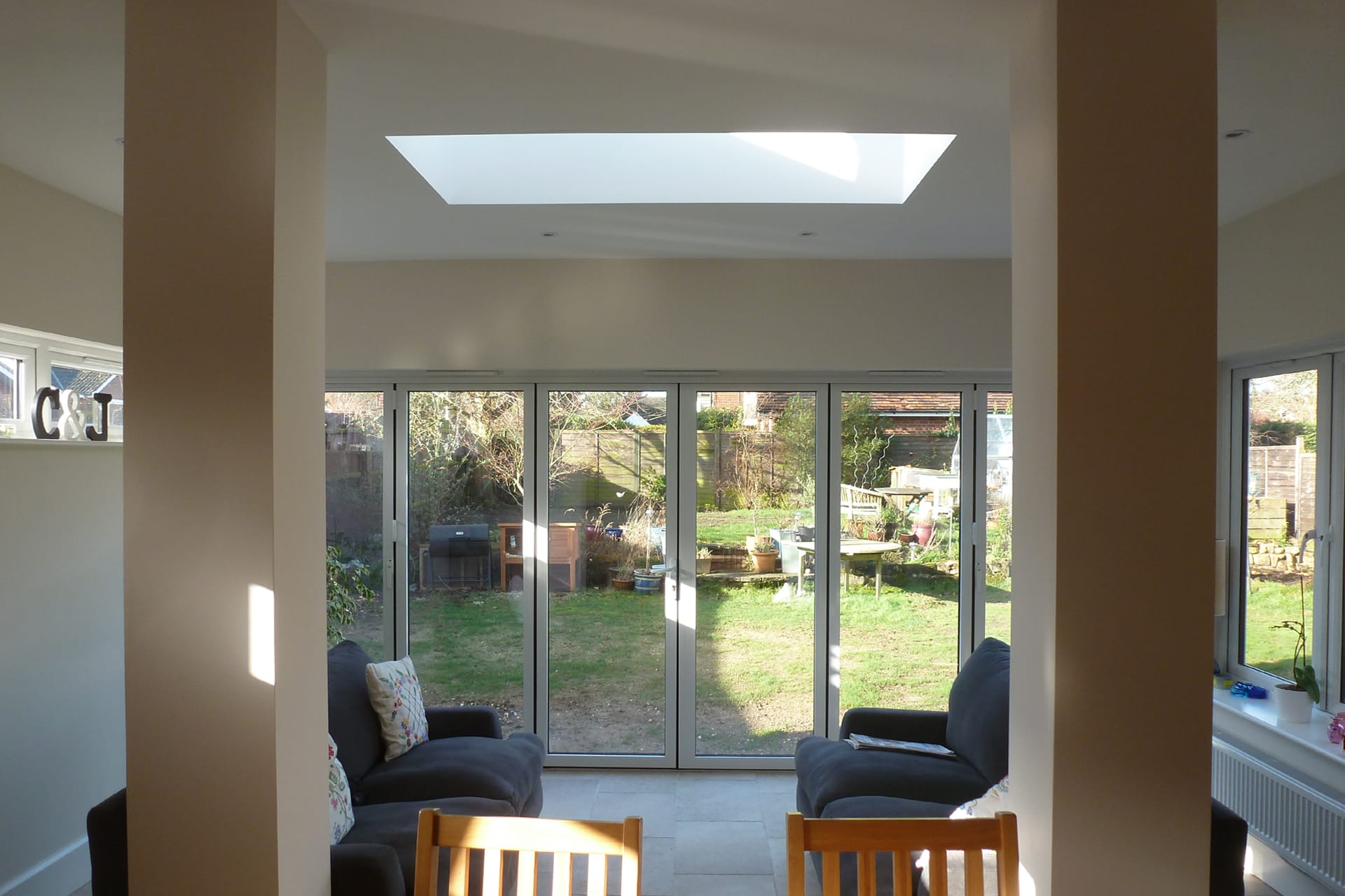 Stoke Road Bifolding Doors Flushglaze Rooflight Lightwell