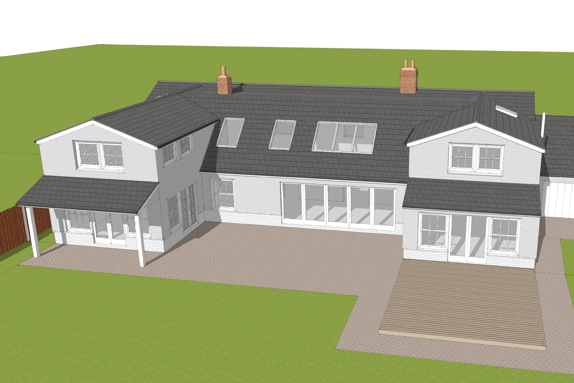 Wickham Cottage residential extension redevlopment Stenton Obhi Architects