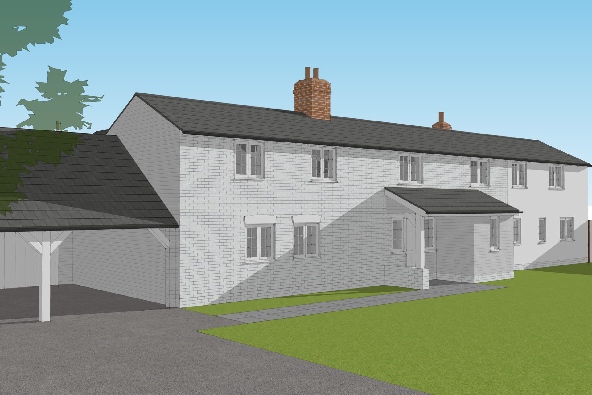 Wickham Cottage double storey dwelling extension